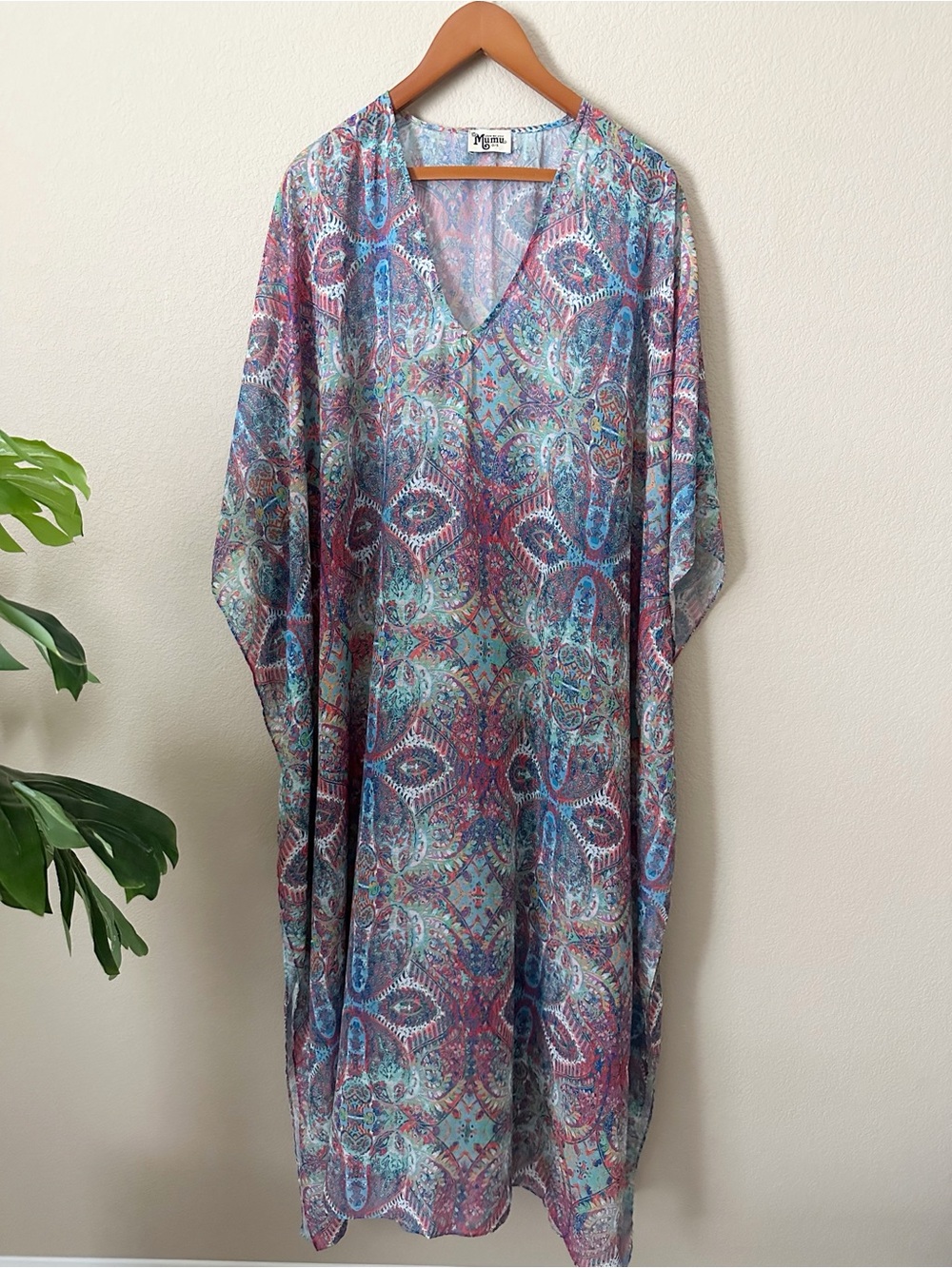 Show Me Your MuMu Hana Trumu Maxi Caftan - Great Barrier Reef One Size